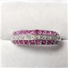 Image 1 : Silver Ruby And White Topaz(1.1ct) Ring size 6.5 Suggested Retail Value $150