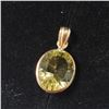 Image 2 : 14K Yellow Gold Lemon Quartz(3.8ct) Pendant (~Size )(Ring is resizable for $40) (~length inches), Ma