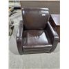 Image 2 : Brown Leather Armchair - LIGHTLY USED