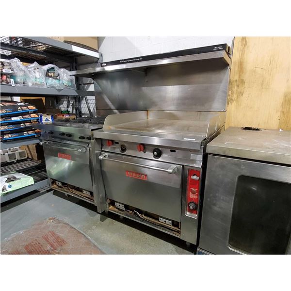 Vulcan Industrial Natural Gas 6 Burner Stove top, Griddle & Oven