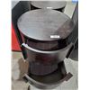 Image 2 : *NEW* Solid Wood Circular 2 drawer Side table