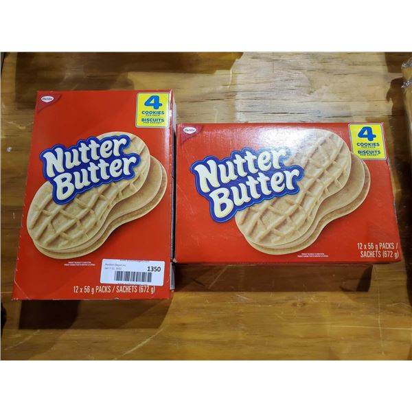 Nutter Butter Sandwich Cookies 2X - 12X56G Packets