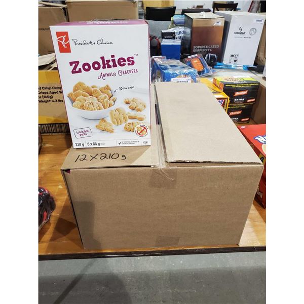 PC Zookies Animal Crackers 12X210g