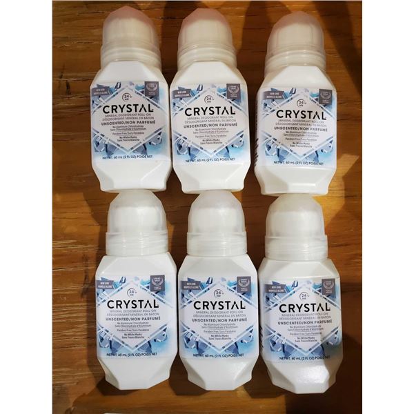 Crystal Roll On Deodorant 6X60ml