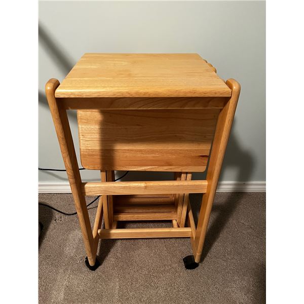 Wood TV Trays with stand