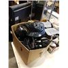 Image 8 : BOX BAG AND TRAY OF ICE SKATES, HOCKEY PADS, SPORTS PADS AND HELMETS