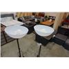 Image 2 : 2 BLACK FLOOR LAMPS