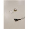 Image 8 : GOLD AND SILVER STAMPED SINGLE EARRINGS SOME W/ DIAMONDS