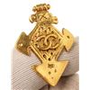 Image 7 : Chanel Gold CC Cross Brooch