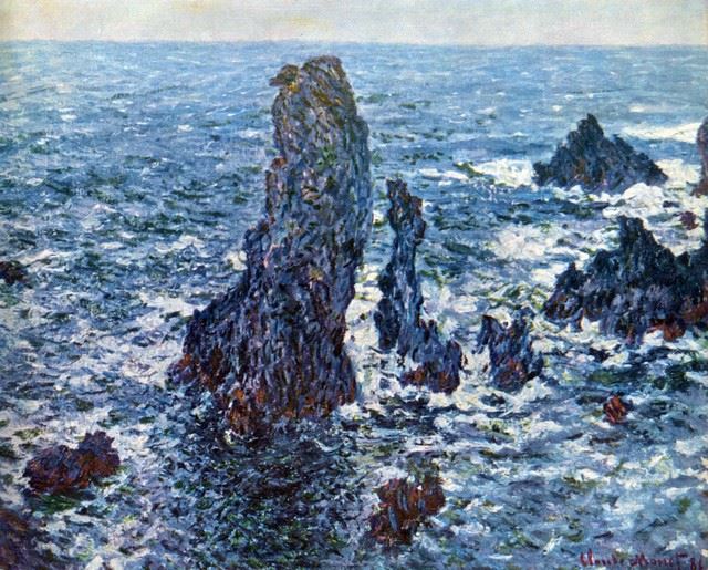 Monet Rocks Beach Claude Monet - Rocks on Belle-Ile (The Needles of Port-Coton)