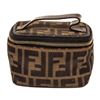 Image 1 : Fendi Beige Black Canvas Mini Vanity Shoulder Bag