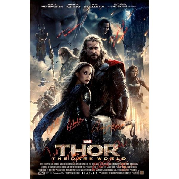 Signed Thor: Dark World Movie Poster