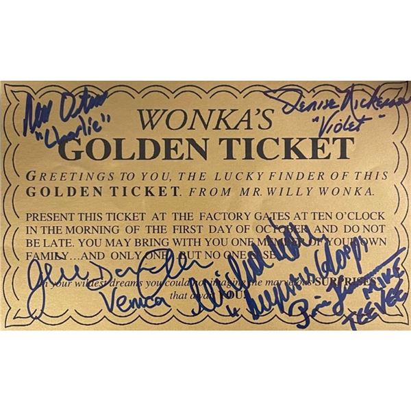 RARE Signed Willy Wonka and The Chocolate Factory: Wonka's Golden Ticket