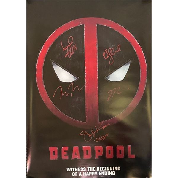Signed Deadpool Witness The Beginning Movie poster