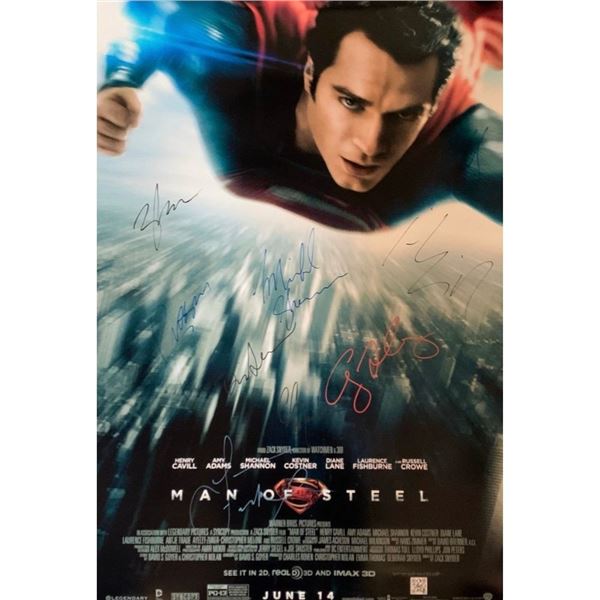 Signed Man of Steel Movie Poster