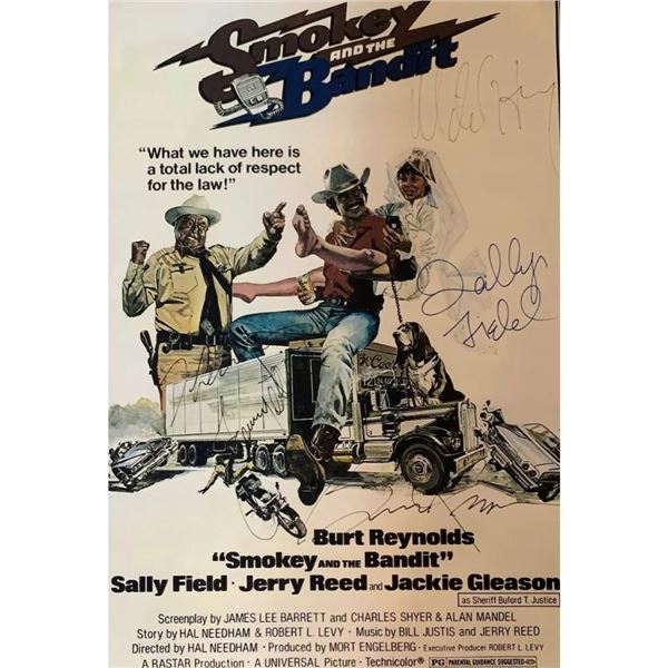 Signed Smokey And The Bandit Movie Poster