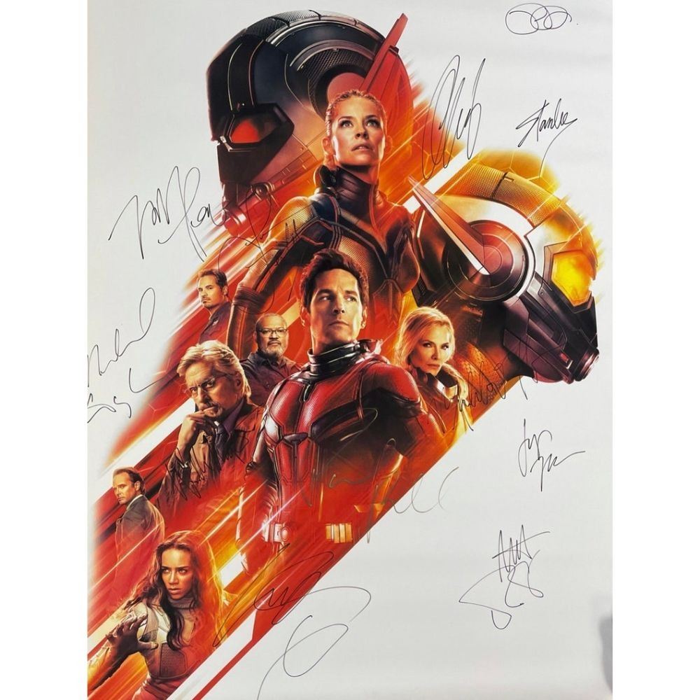 Signed Ant Man And The Wasp Movie Poster signed-ant-man-and-the-wasp-movie-poster