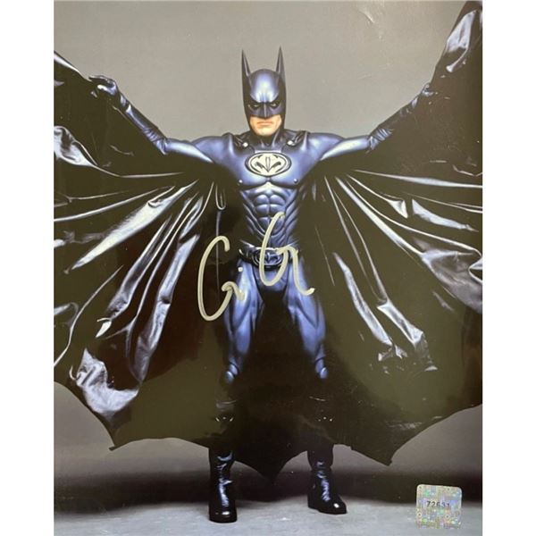 Signed George Clooney as Batman from Batman & Robin Movie 1997 Photo