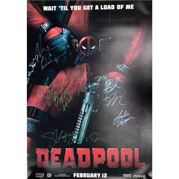 Signed Deadpool Movie poster