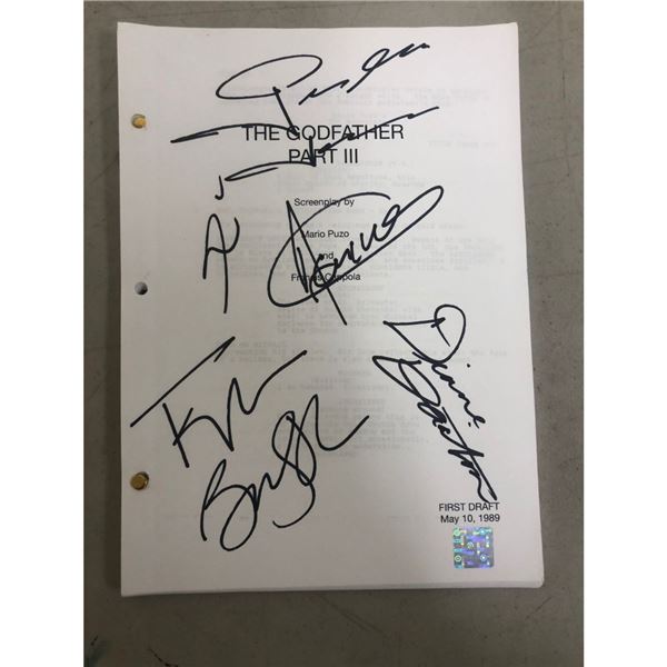 Signed Godfather III Movie Script