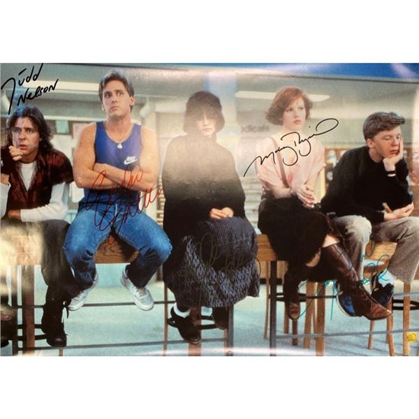 Signed The Breakfast Club (1985)Movie Cast Photograph