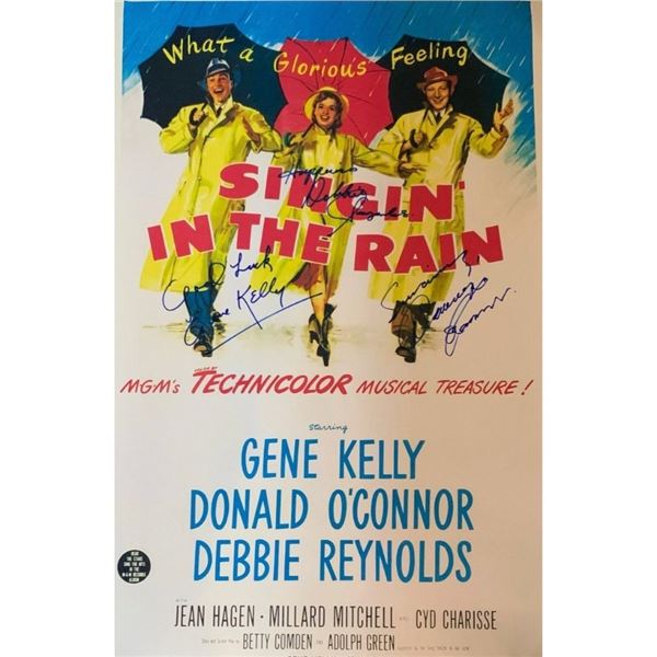 Signed Singin'  In The Rain Movie Poster