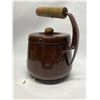 Image 2 : Jens Quistgaard Mid Century Koben Style Brown Enamel Tea Pot Kettle Appr: 9x8"