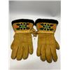 Image 1 : First Nations Beaded Gauntlet Gloves Approx 12" x 7"