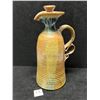 Image 1 : Stoneware Decanter Jug w/ Cork Stopper Small Knick Approx 10.5"T 5"W