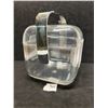 Image 2 : Guzzini Italy Heavy Plastic Clear Lidded Ice Bucket Approx 6.5"x6.5"