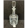 Image 1 : Heavy Crystal Glass Modern Bar Alcohol Decanter Barware Approx: 11.5"x4.5"