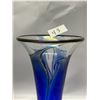 Image 2 : Robert Held Art Glass Vase Hand Made In Canada Signed Label Approx: 9"x5.25"