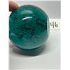 Image 2 : Deep Green Bubble Art Glass Paperweight Approx: 2.75"