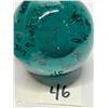 Image 4 : Deep Green Bubble Art Glass Paperweight Approx: 2.75"