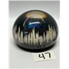 Image 2 : 2 Poly Quartz Hand Made Paperweights Canada approx: 3.5" & 1.75"