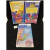 Image 2 : 3 NEW SEALED Disney VHS Movies Robin Hood Alice in Wonderland Mouse Detec
