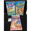 Image 1 : 3 NEW SEALED Disney VHS Movies (2) The Rescuers (1) Beauty and The beast