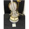 Image 2 : Vintage Plastic Violin Fiddle Lamp Works appr: 16"T 5.5"W