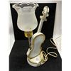 Image 3 : Vintage Plastic Violin Fiddle Lamp Works appr: 16"T 5.5"W