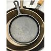 Image 2 : 4 Cast Iron Frying Pans Cookware 6" 8.5" 10.5" 10"