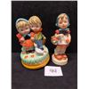 Image 1 : 2 Ceramic Figurines décor ornaments One is Musical Japan Appr: 6.5"