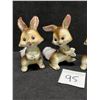 Image 3 : 3 Ceramic Cotton Tail Rabbit Figurines décor ornaments Japan Appr: 4"