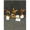 Image 4 : 3 Ceramic Cotton Tail Rabbit Figurines décor ornaments Japan Appr: 4"