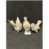 Image 1 : 3 Ceramic Bird Figurines Décor Ornaments Appr: 3.25"T 4"W