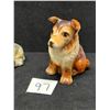 Image 3 : 2 Ceramic Dog Figurines décor ornaments Japan Large Figure Appr: 5.5"T 7.75"W