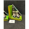 Image 2 : Vintage Ceramic Skiing Skis Winter Theme Book Ends Appr: 5"W 5.25"T 3.5"D