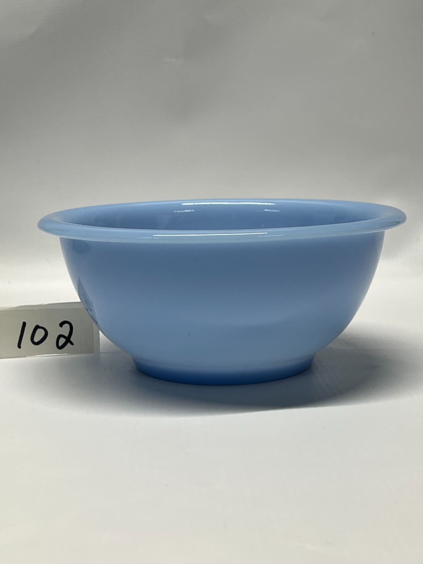 RARE Pyrex Delphite Blue Rolled Edge 322 Mixing Bowl Vintage Approx 7