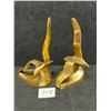 Image 1 : Mid Century Brass Bird Book Ends Approx: 5.75"T 3.75"W