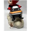Image 5 : 2 Vintage Atlantic Mold Ceramic Boy on Motorcycle & Snowmobile approx: 12"x12"