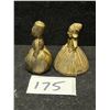 Image 2 : Vintage Small Brass Figural Bells Approx: 2" tall